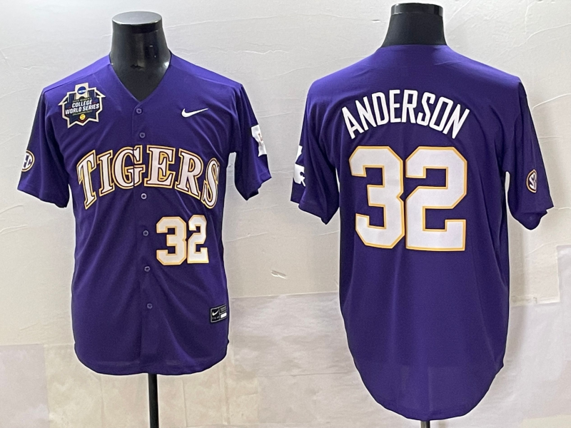Men 2025 LSU Tigers #22 Jones blue Joint Name Nike NCAA 2025  Jersey style 8->ncaa teams->NCAA Jersey